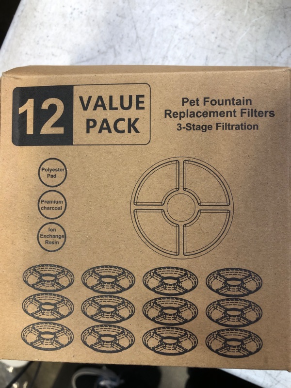 Photo 1 of 12 value pack pet fountain replacement filters 