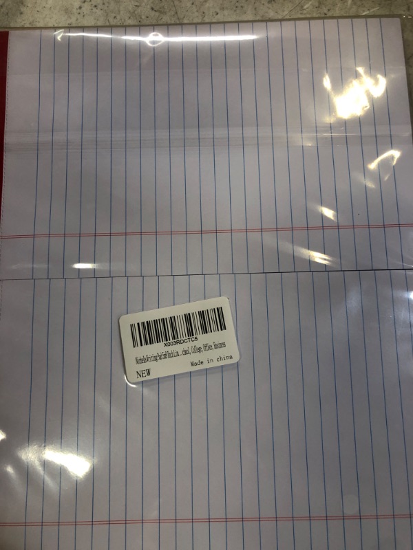 Photo 2 of Nichela 5x8 Legal Pads 6 Pack of Note Pads 25 Lines Notepads 30 Sheets Each Legal Writing Pads 80gsm Thick Paper Perfect for School, Work, and Home - Red Border Design with Blue Horizontal Line Red- 6 Pack 5x8 Inch