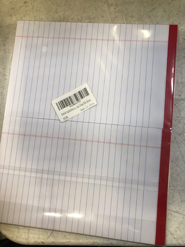 Photo 2 of Nichela 5x8 Legal Pads 6 Pack of Note Pads 25 Lines Notepads 30 Sheets Each Legal Writing Pads 80gsm Thick Paper Perfect for School, Work, and Home - Red Border Design with Blue Horizontal Line Red- 6 Pack 5x8 Inch