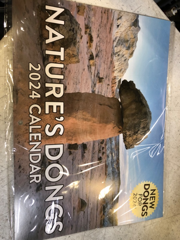 Photo 1 of 2024 Funny Calendar - Nature's Dongs, 2024 Creative Prank Calendar, 8.5" x 11" (Open), Christmas Gifts Gag White Elephant Gifts for Adults Best Friends Coworkers