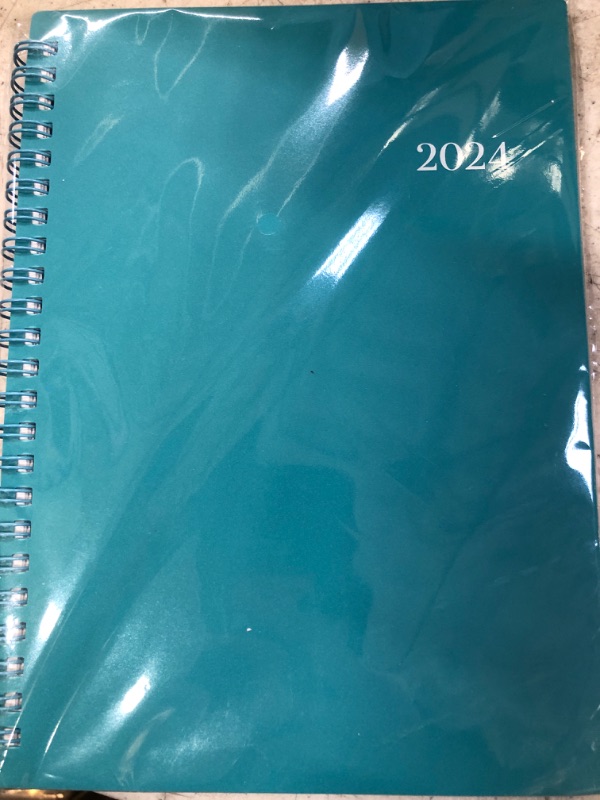 Photo 2 of 2024-2025 Planner - Planner 2024-2025 July 2024 - June 2025, 2024-2025 Planner Weekly and Monthly with Tabs, 2024-2025 Calendar with Flexible Cover, A5 Thick Paper, Twin-Wire Binding, Aqua Green