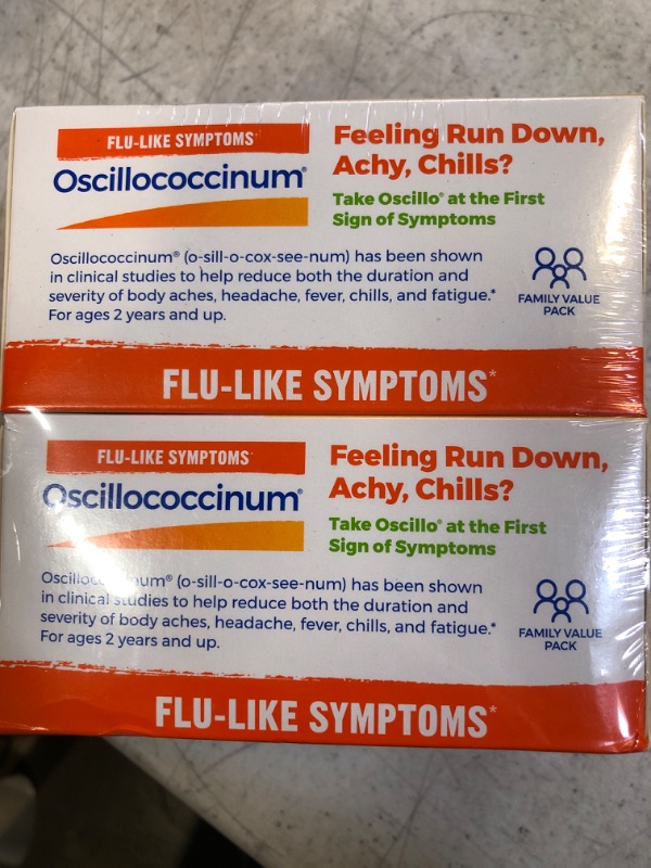 Photo 2 of Boiron Oscillococcinum for Relief from Flu-Like Symptoms of Body Aches, Headache, Fever, Chills, and Fatigue - 60 Count (2 Pack of 30) 30 Count (Pack of 2) ex. 9-2027