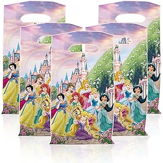 Photo 1 of 50pcs Princess Party Gift Bags,Candy Bags,Goody Bags ,Princess Birthday Party Decorations for Kids Fans Birthday Party Supplies https://a.co/d/1rppMJf