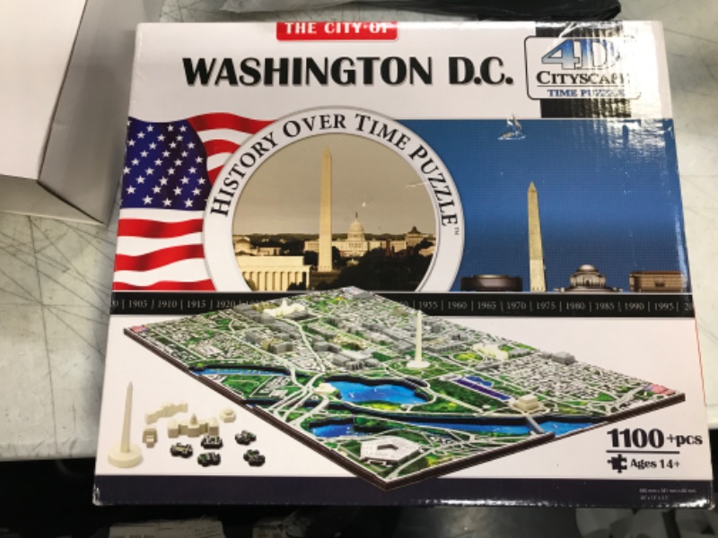 Photo 2 of 4D Cityscape Jigsaw Puzzle - Washington D.C. City Map With Time Layer
