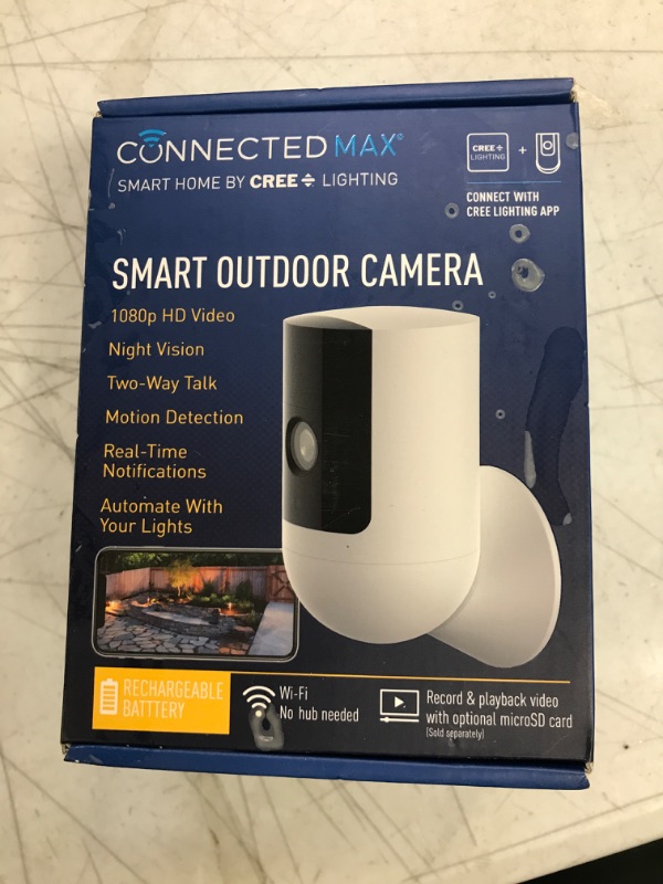 Photo 2 of Connected Max Cree Smart Outdoor Camera Night Vision Record & Playback
