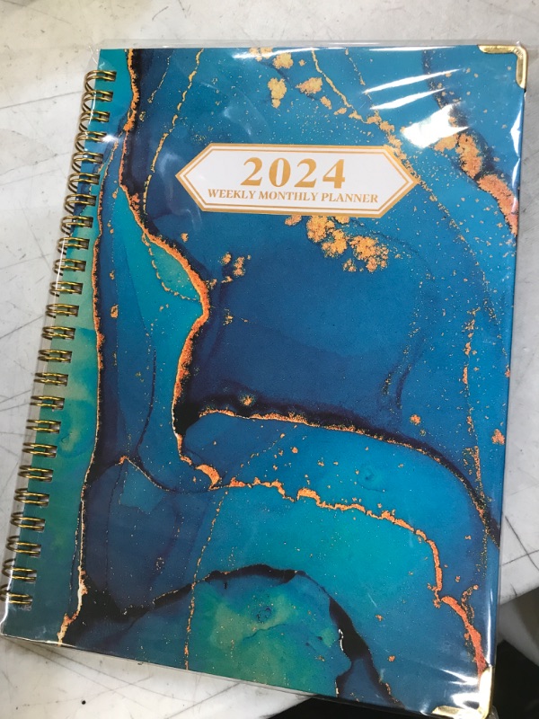 Photo 2 of 2024 Planner - Weekly and Monthly Planner 2024 with Monthly Tabs, Jan 2024 - Dec 2024, 8.5’’ x 6.2", Inner Pocket, Twin-Wire Binding, Premium Thick Paper, Flexible Cover