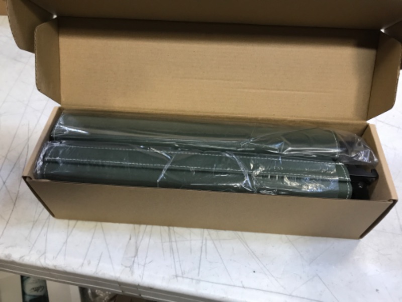 Photo 1 of Qeeenar 2 Set Under Table Hanging File Organizer A4 Size Leather Desktop File Holder Side Desk Organizer Magazine Document Laptop Organizer for Office Home School (Black, Dark Green)