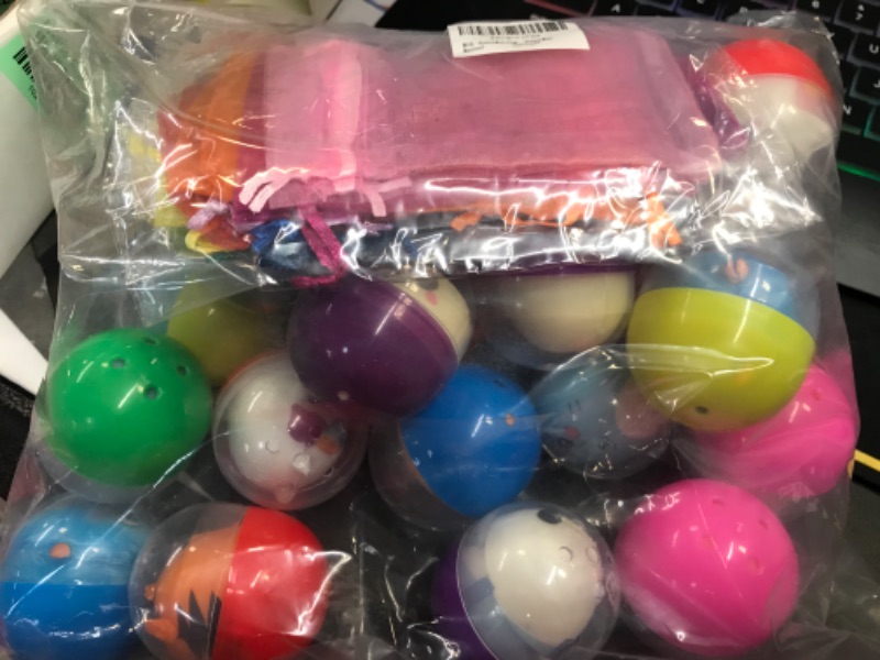 Photo 2 of 22 Pack Easter Basket Stuffers for Kids, Prefilled Easter Eggs with Toys, Mini Claw Machine Prizes- Party Toy Filled with Slow Rising Squishy Toys- Stress Relief Toy -Classroom Prizes 22 Pack Mini monster