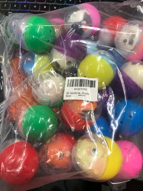 Photo 2 of 22 Pack Easter Basket Stuffers for Kids, Prefilled Easter Eggs with Toys, Mini Claw Machine Prizes- Party Toy Filled with Slow Rising Squishy Toys- Stress Relief Toy -Classroom Prizes 22 Pack Mini monster