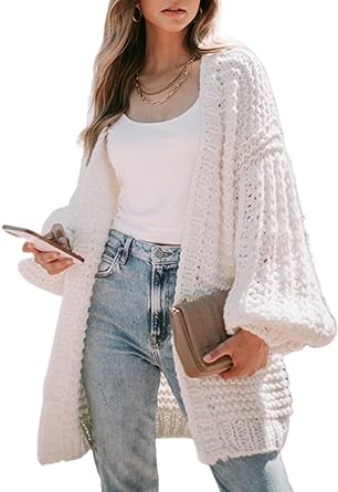 Photo 1 of Sidefeel Womens Fall Winter Fashion 2023 Cardigan Sweater Zip Up Long Sleeve Collar Ribbed Knit Sweater Jacket Outwear