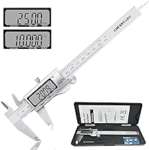 Photo 1 of ZHJAN Digital Calipers, Stainless Steel Vernier Caliper Measuring Tool, Large LCD Screen, Splash-Proof Design, Auto-Off Function, Inch/Metric Conversion, Great for Home/DIY Measurements (0-6 Inch) https://a.co/d/5hYjA9A