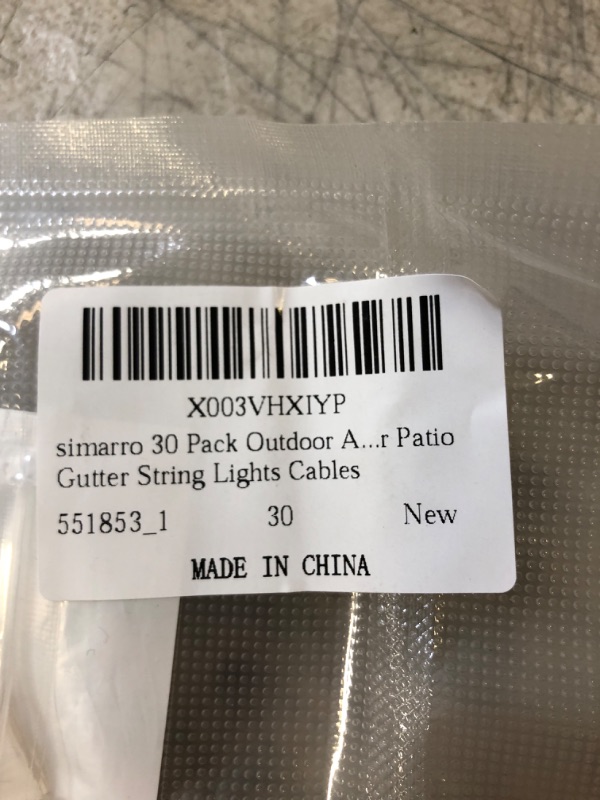 Photo 2 of 30PCS OUTDOOR GUTTER STRING LIGHT CABLES 