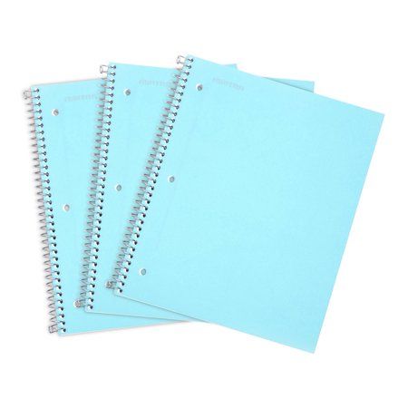 Photo 1 of Mintra Office Durable Spiral Notebooks -(06278) 1 Subject (Teal College Ruled 3 Pack)
