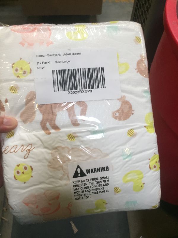 Photo 2 of Rearz - Barnyard - Adult Diaper LARGE 
