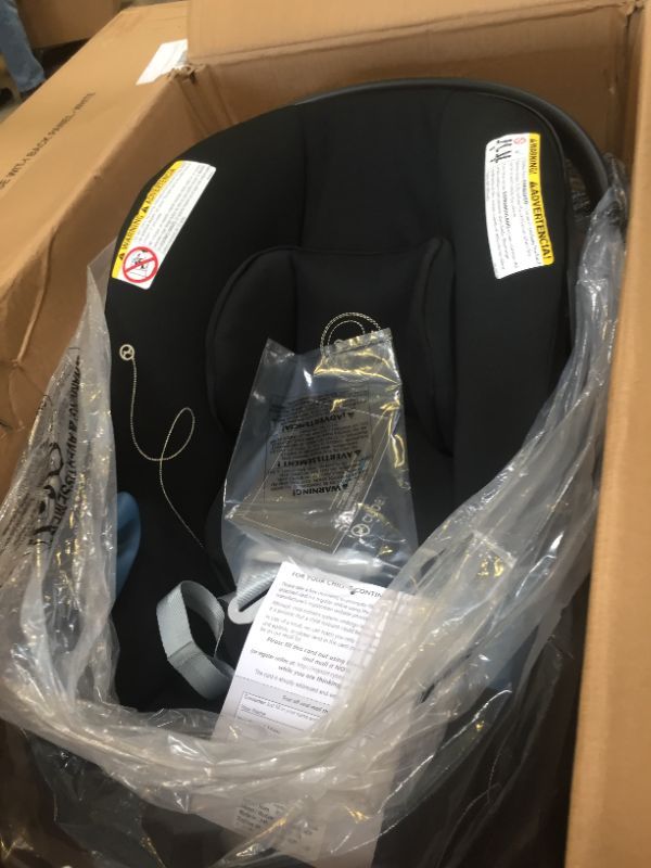 Photo 2 of Cybex Aton G Infant Car Seat with Linear Side-Impact Protection, 11-Position Adjustable Headrest, in-Shell Ventilation, Easy-in Buckle and Secure Safelock Base, Moon Black
