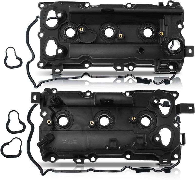 Photo 1 of A-Premium Left Right Engine Valve Cover with Gasket Compatible with Infiniti EX35 2008-2012, FX35 2009-2012, G35 2007-2008, M35 2009-2010, Q50 2014-2018, Q70 2014-2018, Nissan 350Z 2007-2009, V6 3.5L Left and Right Side