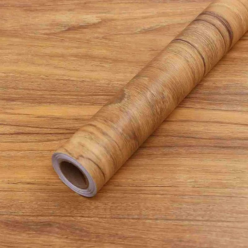 Photo 1 of 23.6" ×118" Wood Grain Wallpaper Peel and Stick Vinyl Film Self Adhesive Decor Wall Paper for Cabinet Drawer Shelf Liner Easy to Clean 23.6In*118In