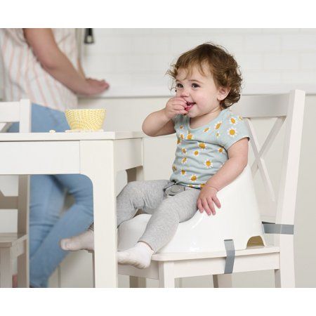 Photo 1 of Regalo Baby Basics Booster Ages 6 Months & up Secure 3 Point Safety Harness Baby Booster Seat White
