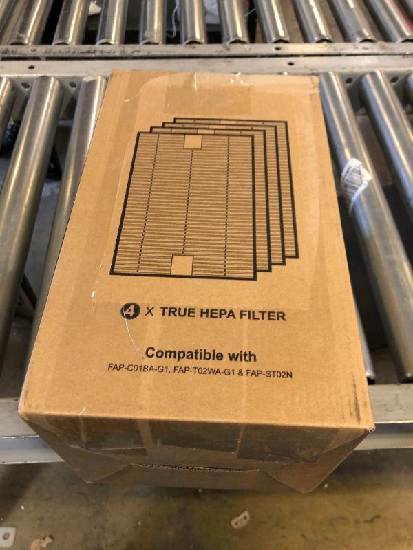 Photo 3 of 4 Packs F1 True HEPA Repalcement Filters Compatible with 3M Filtrete C01 T02 Series FAP-C01-F1,FAP-T02-F1, FAP-C01BA-G1 and FAP-T02WA-G1 Air Puri Fier
