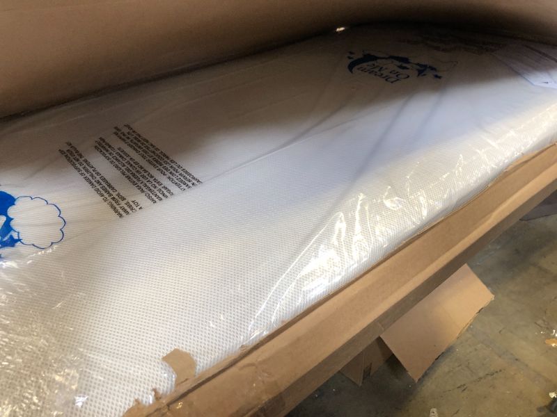 Photo 1 of Dream On Me Foam 2-in-1 Breathable Twilight 5" Spring Coil Crib and Toddler Bed Mattress Firm,Plush with Reversible Design I White/Brown I Greenguard Gold Certified I JPMA Certified Beige Cloud Breathable Cover Crib