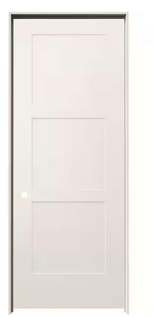Photo 1 of 32 in. x 80 in. Birkdale Primed Right-Hand Smooth Hollow Core Molded Composite Single Prehung Interior Door
