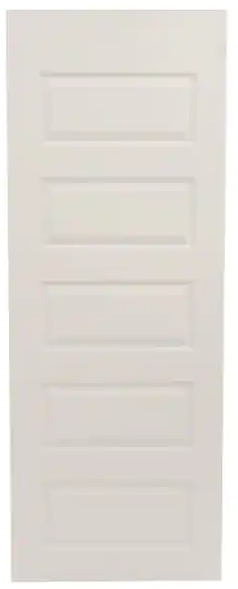 Photo 1 of 30 in. x 80 in. Rockport Primed Smooth Molded Composite MDF Interior Door Slab
