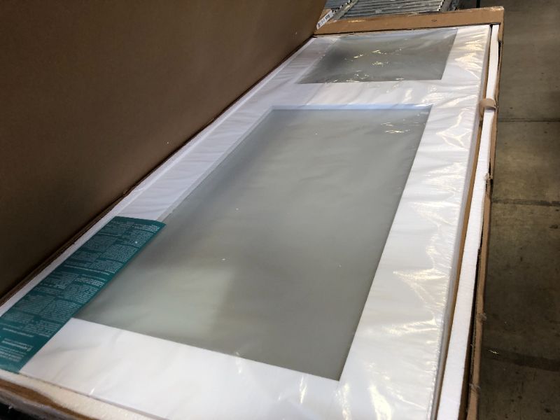 Photo 2 of 30 in. x 80 in. Clear Glass 15-Lite True Divided White Finished Solid French Interior Door Slab
