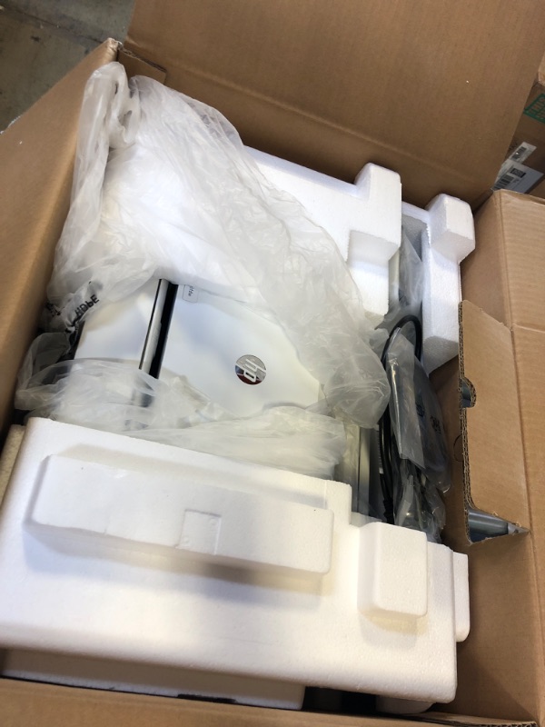 Photo 1 of HP Color LaserJet Pro M283fdw Wireless All-in-One Laser Printer, Remote Mobile Print, Scan & Copy, Duplex Printing, Works with Alexa (7KW75A), White
