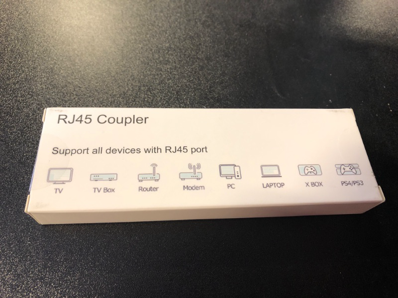 Photo 4 of RJ45 Coupler RJ45 Inline Coupler Cat7 Cat6a Cat6 Cat5e Cat5 Ethernet Coupler Ethernet Extension Cable Ethernet Cable Extender?for TV, Router, PC, Network Switch, Xbox, Playstation.? 6 PCS Black?