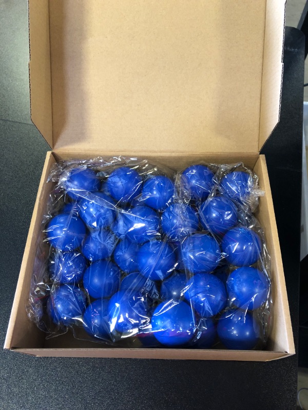 Photo 2 of 40 Pcs Foam Stress Balls 1.57 inches Blue Squeeze Ball Squeeze Stress Small Stress Relief Items in Bulk for Anxiety Fidget Hand Exercise ADHD Autism Adults