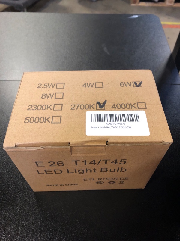 Photo 3 of Dimmable LED Tubular Bulb 6W,60W Equivalent 600 Lumens, Antique Edison Style LED Filament Light Bulbs, E26 Clear Edison Bulb 2700K Warm White Pack of 6