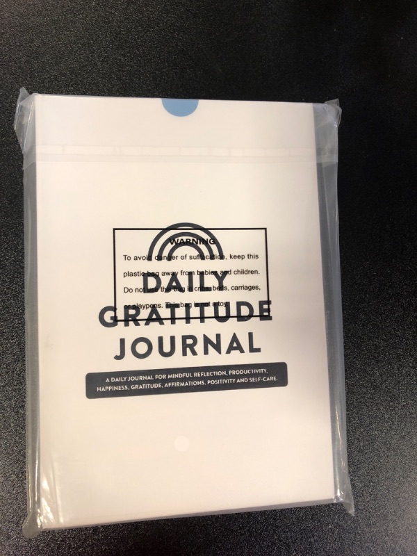 Photo 2 of Daily Gratitude Journal - Mindful Reflection, Productivity, Happiness, Gratitude, Affirmations, Positivity and Self-Care - Start Any Time Undated Daily Guide Planner with Prompts (light blue)