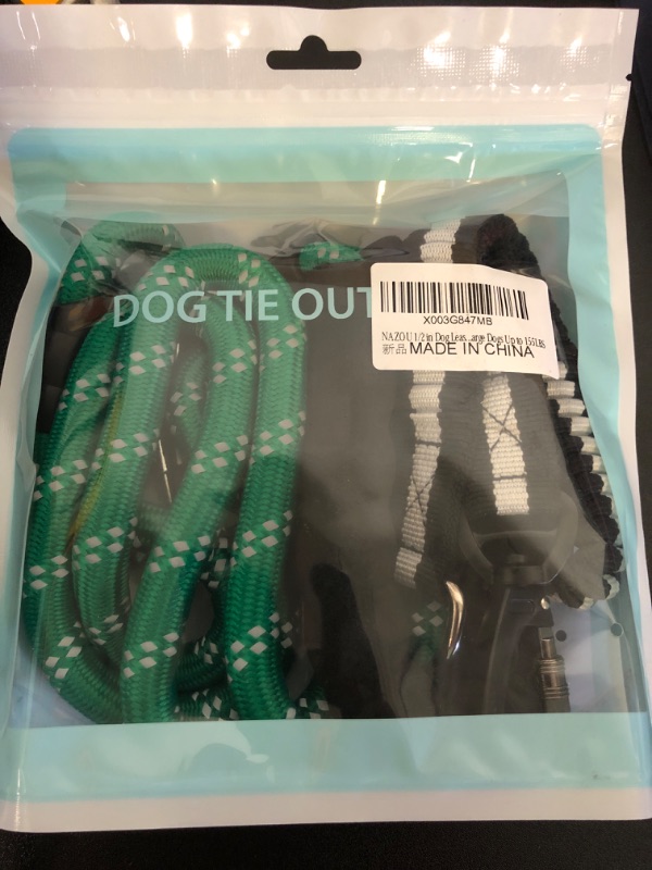 Photo 2 of 1/2 in Dog Leash 3FT 4FT 5FT 6FT 10FT 15FT 20FT 30FT Heavy Duty Dog Leash with Comfortable Padded Handle Dog Training for Outside Reflective Leash for Small Medium Large Dogs Up to 155LBS Cyan