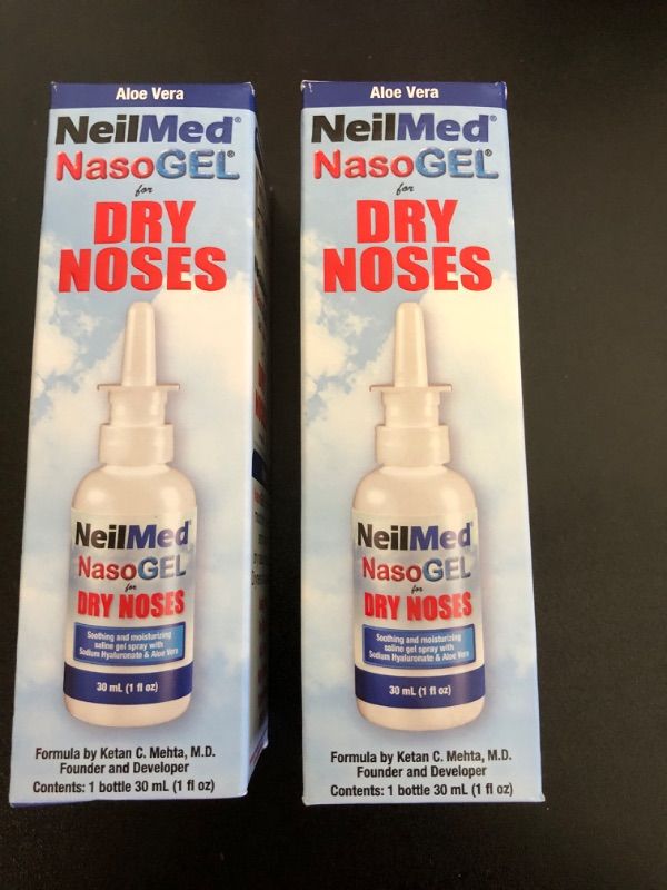 Photo 2 of NasoGel Water Soluble Saline Nasal Gel Spray for Dry Noses by NeilMed - 1 fl.oz.- 30 ml
2pk