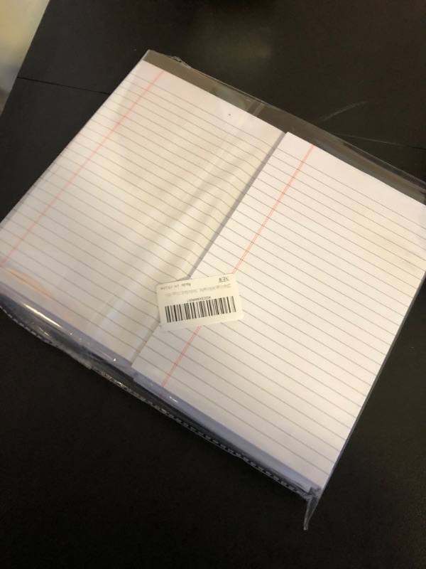 Photo 2 of 12 Pack of Legal Pad Writing Pads 5" x 8" Notepad 80gsm Recycled Paper Small Legal Pads 25 Lines Note Pads Perforated Legal Pads 600 Sheets Double-sided