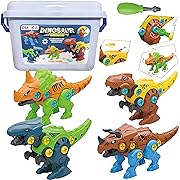 Photo 1 of DULICA Dinosaur Toys, Dinosaur Take Apart Toys, Dinosaurs Assemble Toys, Toddler Toys 3-5, Take Apart Dinosaurs