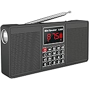 Photo 1 of Leting Portable Radio with Bluetooth Speakers,Radios Porable AM FM Radio with 2 * 3W Stereo Speakers,Rechargeable Battery Operated Portabe Radio