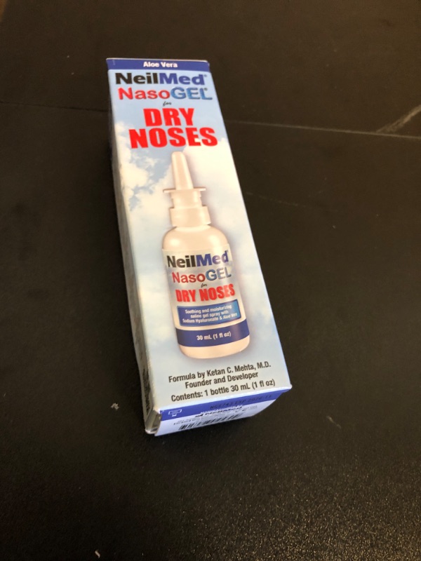 Photo 2 of exp date 11/2026---NasoGel Water Soluble Saline Nasal Gel Spray for Dry Noses by NeilMed - 1 fl.oz.- 30 ml