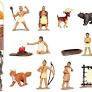 Photo 1 of 12 Pcs mini  Native American Figurines Powhatan Indians Mini People Figurines Architectural Painted People Figures People Plastic Miniature Figurines Sand Tray Miniatures Toy for Miniature Scenes