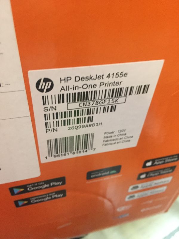 Photo 4 of HP DeskJet 4155e Wireless Color All-in-One Printer & 67XL Tri-Color High-Yield Ink Cartridge | 3YM58AN & 67XL Black High-Yield Ink Cartridge | 3YM57AN Printer + Tri-color Ink + Black Ink