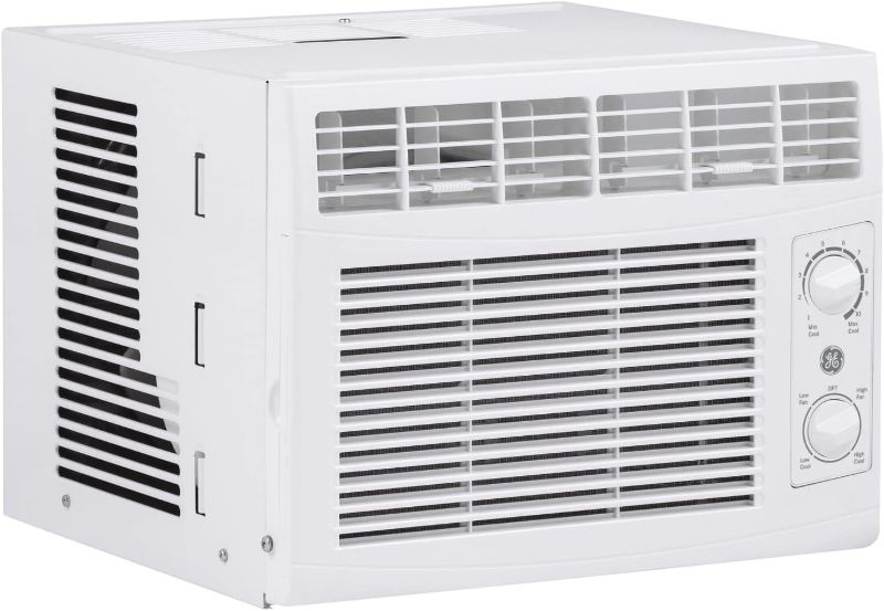 Photo 1 of GE Window Air Conditioner 5000 BTU, Efficient Cooling For Smaller Areas Like Bedrooms And Guest Rooms, 5K BTU Window AC Unit With Easy Install Kit, White
