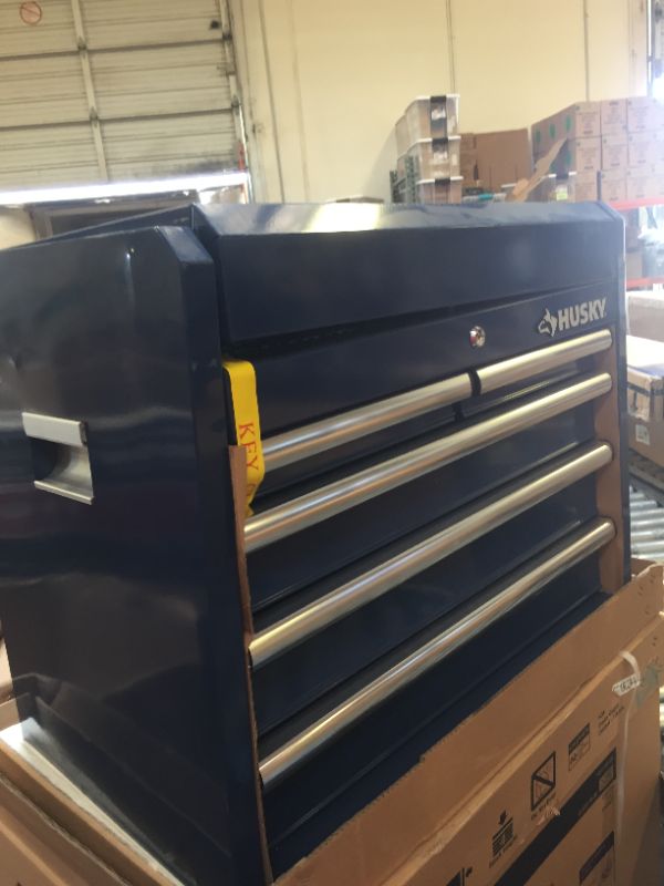 Photo 3 of 27 in. 10-Drawer Blue Tool Chest Combo