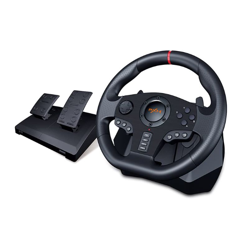 Photo 1 of PXN PC Racing Wheel, V900 Universal Usb Car Sim 270/900 degree Race Steering Wheel with Pedals for PS3, PS4, Xbox One, Xbox Series X/S, Switch, Android TV
