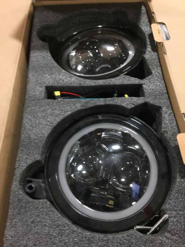 Photo 1 of JL/JT 9 Inch LED Headlights with Halo DRL & Turn Signal Round for Je-ep 2018-2024 Wrangler Gladiator JL JLU Unlimited Sport Rubicon Sahara 9" DOT Headlight Integrated DRL Turn Signal Halo Ring