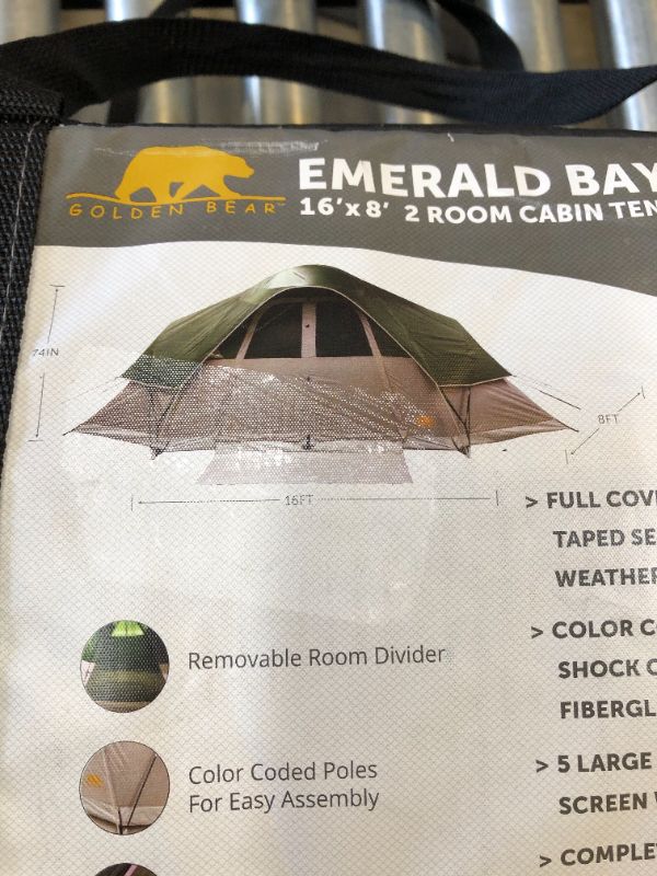 Photo 2 of EMERALD BAY  16 X 8 2 ROOM CABIN TENT 