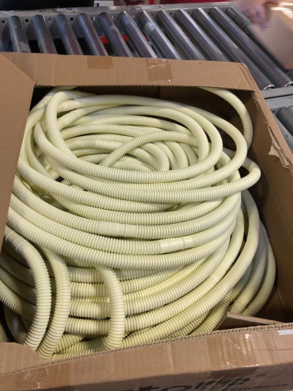 Photo 3 of Wostore 50Ft. Mini Split Line Set Includes Two Pipes 1/4" & 1/2" O.D. 3/8" Thickened PE Insulated Coil Copper Line with Nuts for Air Conditioner HVAC Refrigeration and Heating Equipment 1/4" & 1/2" *3/8PE WITH NUTS