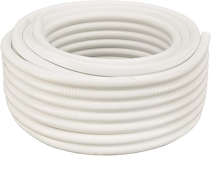 Photo 1 of (1/2" Dia.) White Flexible PVC Pipe, Hose, Tubing for Pools, Spas and Water Gardens.