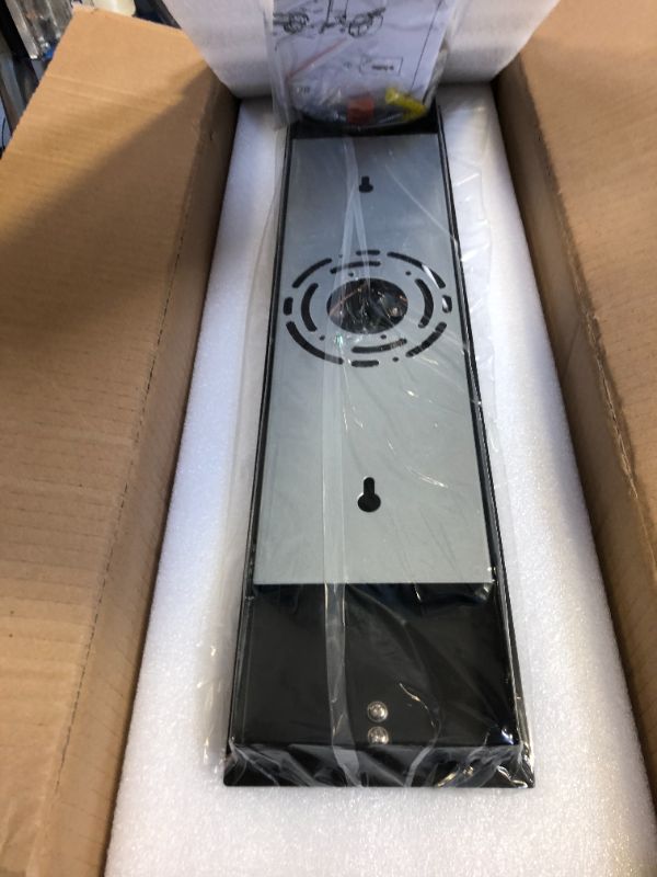 Photo 1 of WOSHITU Black Wall Sconce, 10W LED Wall Sconce Light with Bubble Crystal Shade,19.3'' Indoor Wall Lights for Living Room Bedroom Bathroom Sconces, 3000K, ETL Listed Matte Black