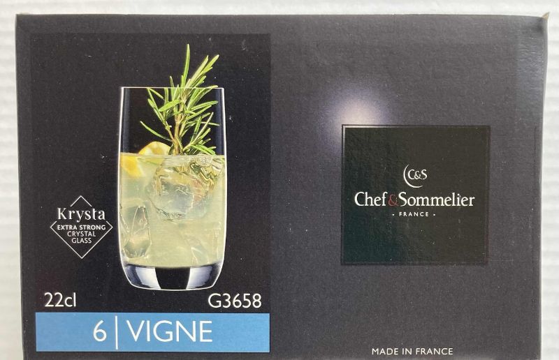 Photo 2 of NEW CHEF & SOMMELIER 7.75OZ
CABERNET HIGHBALL CRYSTAL BEVERAGE GLASSES 12PACK MODEL G3658 RESTAURANT GRADE