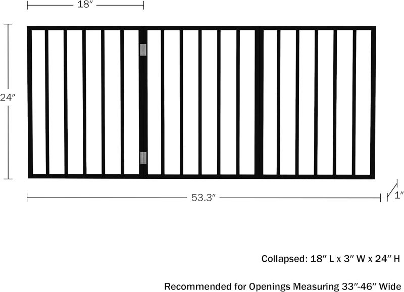 Photo 4 of 3-Panel Indoor Foldable Dog Fence for Stairs, Hallways, or Doorways - 54x24-Inch Wood Freestanding Dog Gates by PETMAKER (Brown) Brown 3 Panel